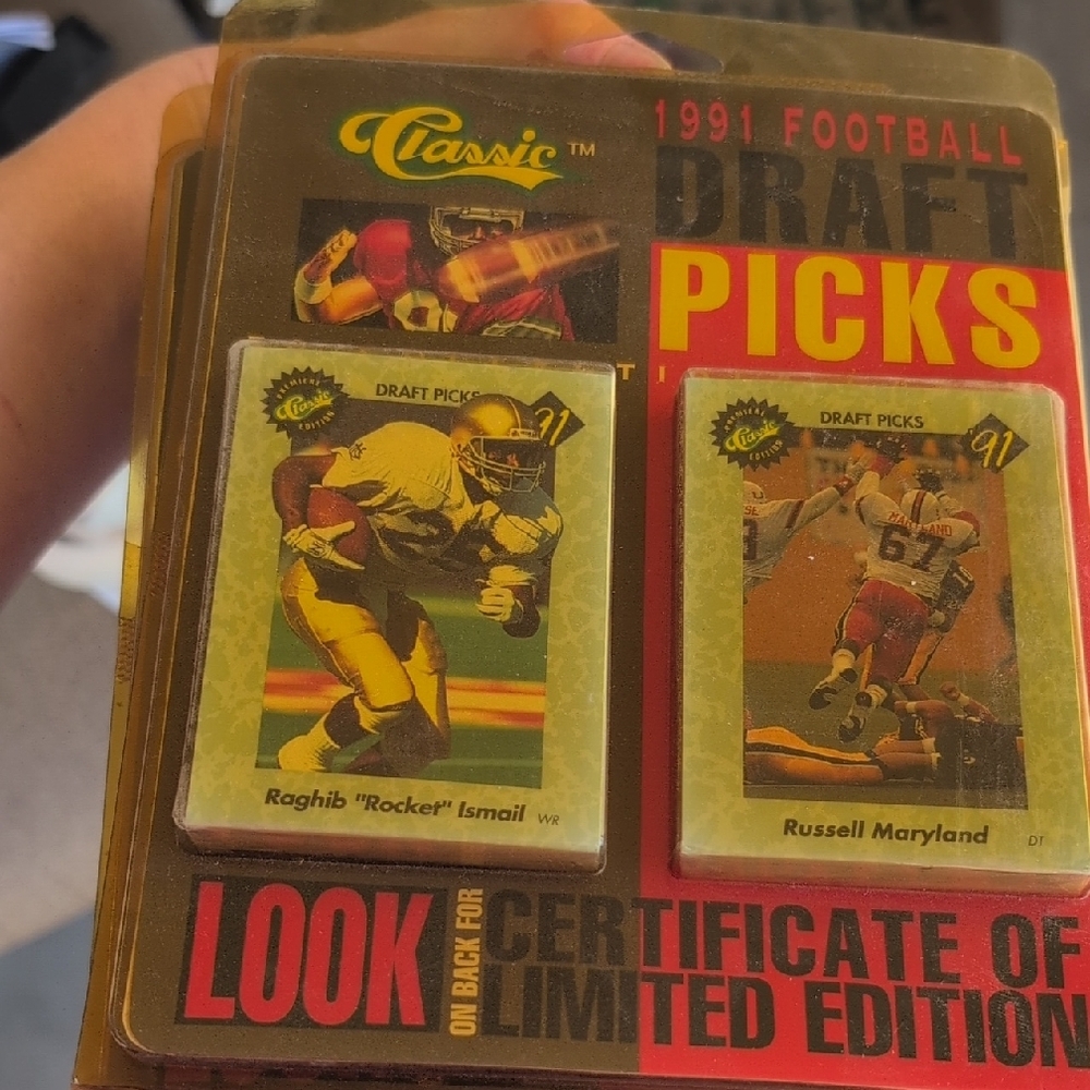 1991 Classic Football Draft Picks Cards